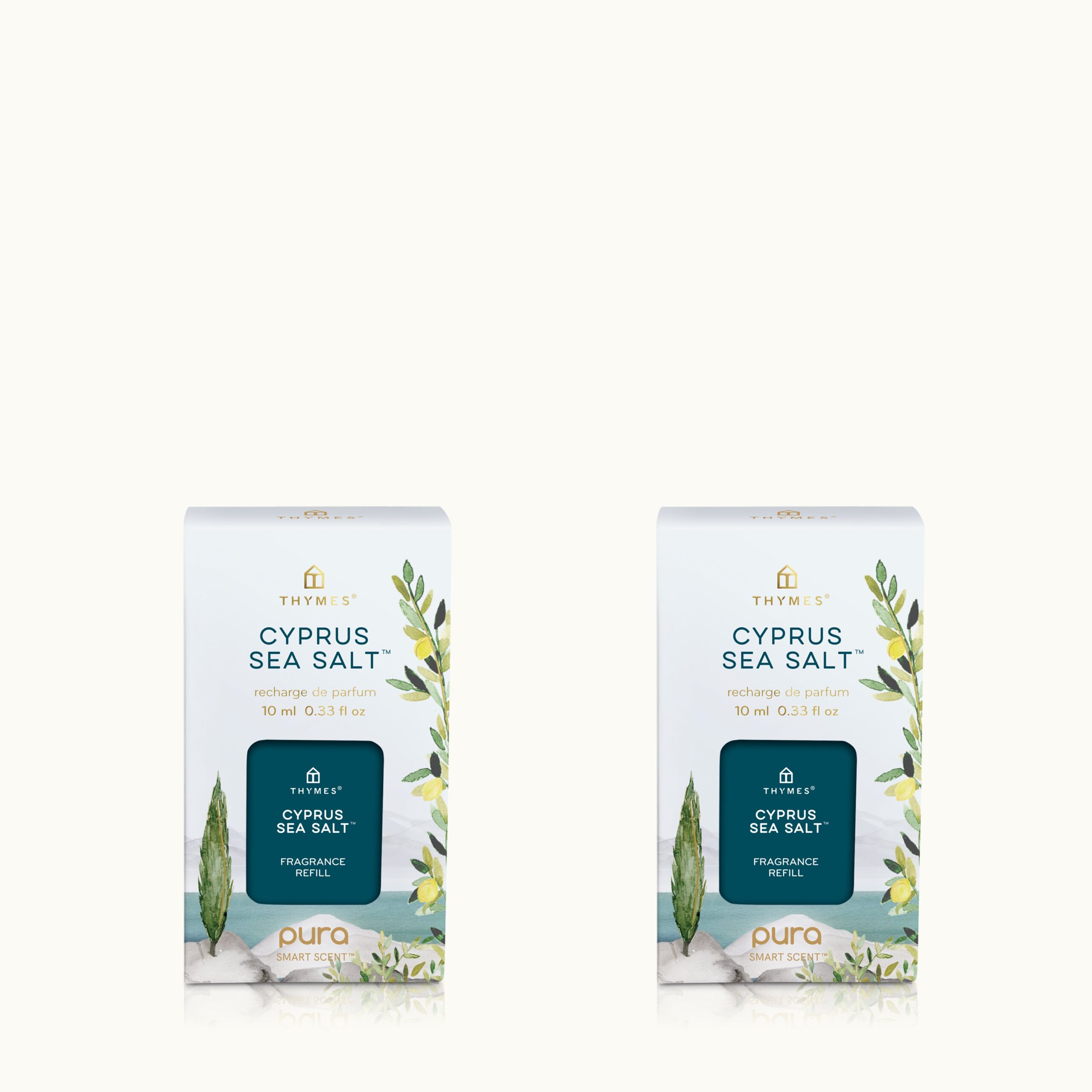 Cyprus Sea Salt Pura? Diffuser Refill. 2-Pack Bundle - Thymes