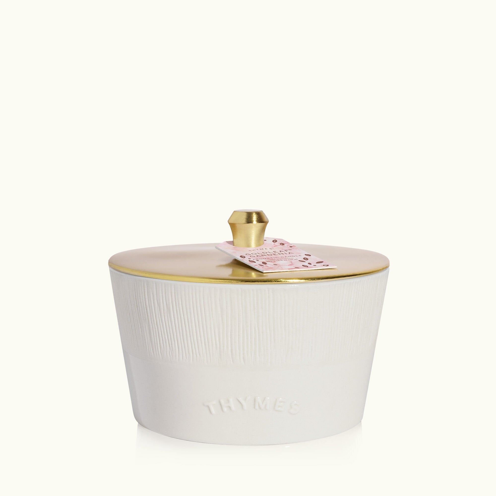 Goldleaf Gardenia Statement 3-Wick Candle - Thymes
