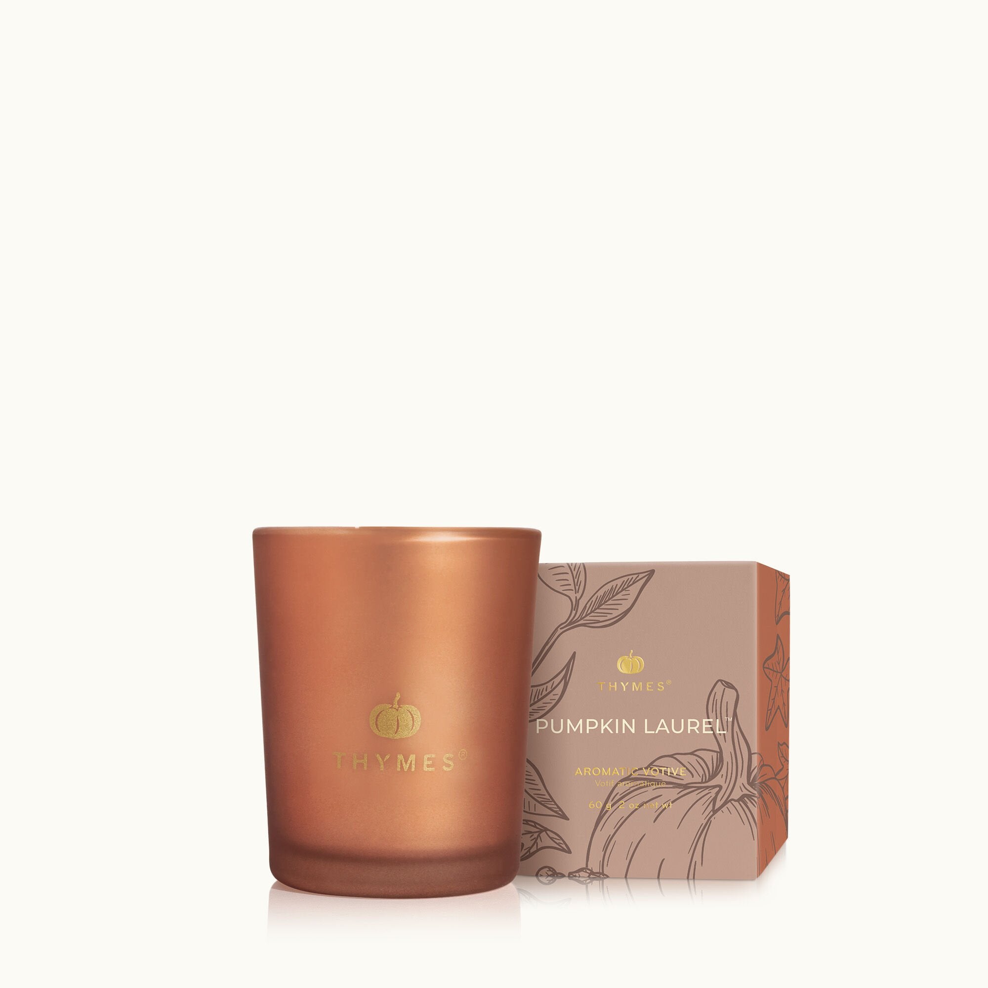 Pumpkin Laurel Votive Candle - Thymes