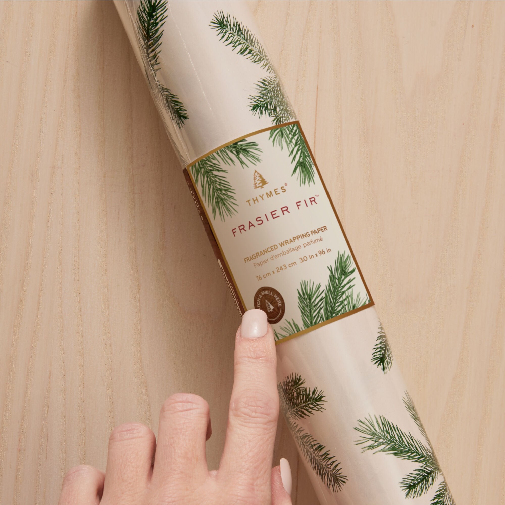 Frasier Fir? Fragranced Wrapping Paper. 2 pack - Thymes
