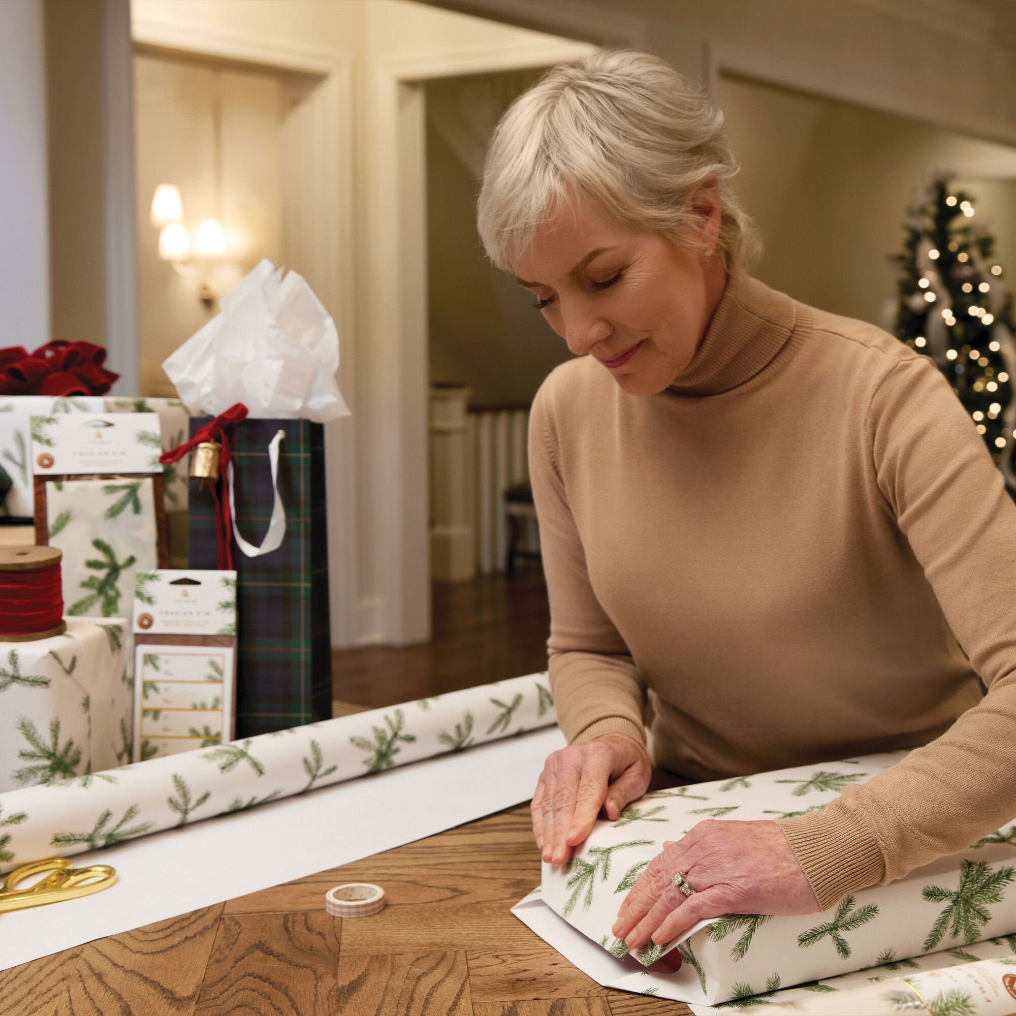 Frasier Fir? Fragranced Wrapping Paper. 2 pack - Thymes
