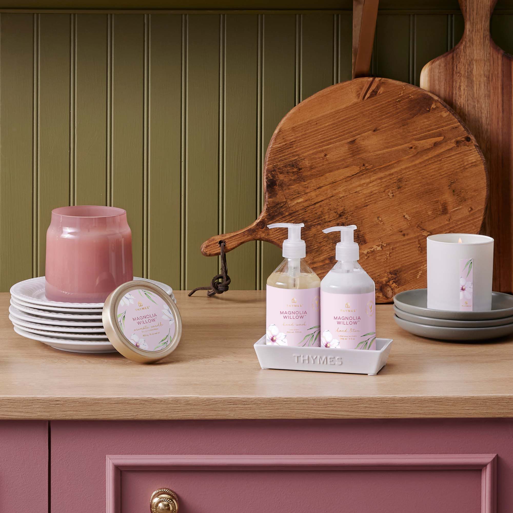 Magnolia Willow Poured Candle - Thymes