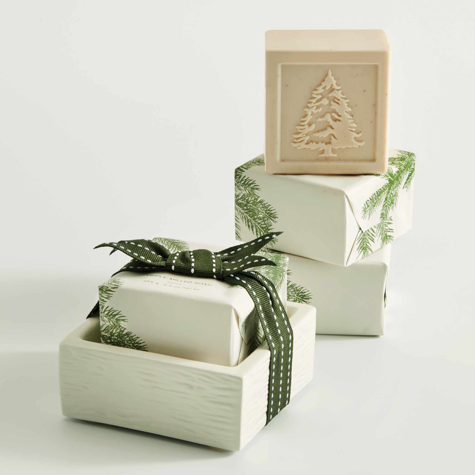 Frasier Fir? Bar Soap and Dish Set - Thymes