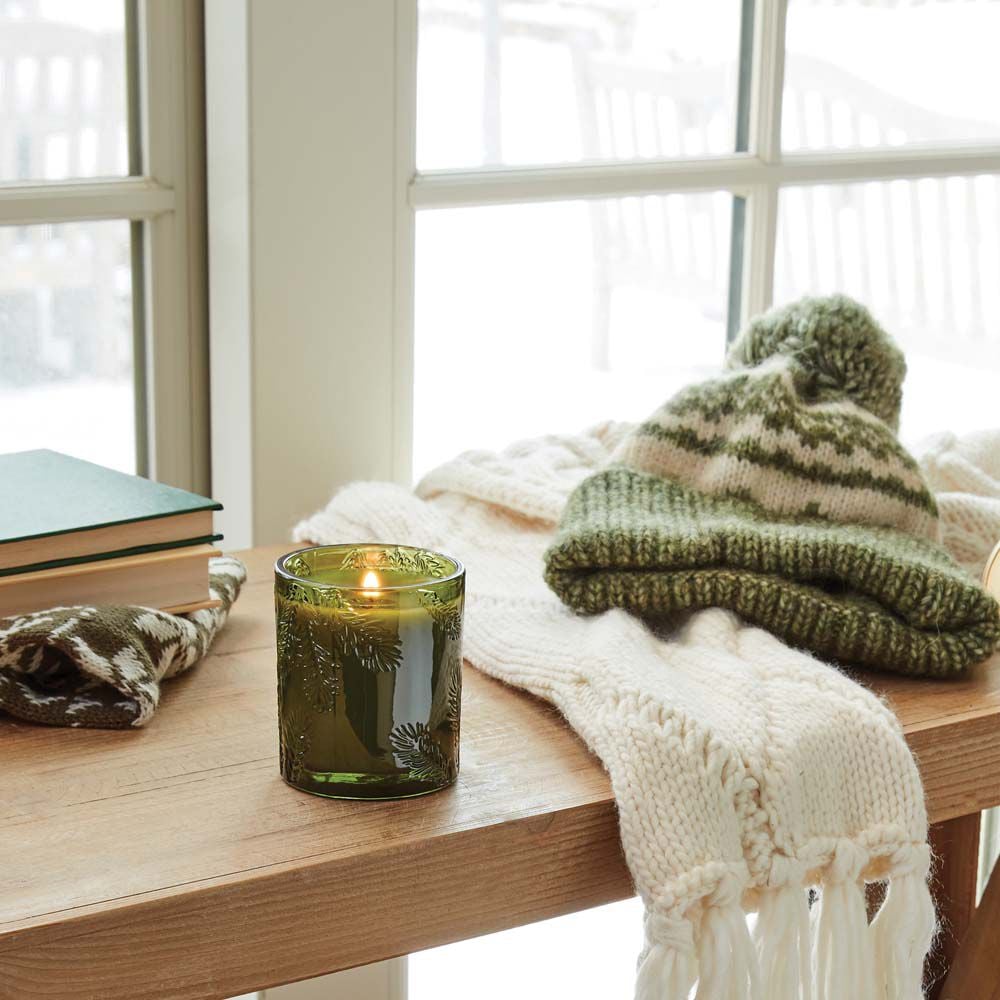 Frasier Fir? Green Glass Candle - Thymes