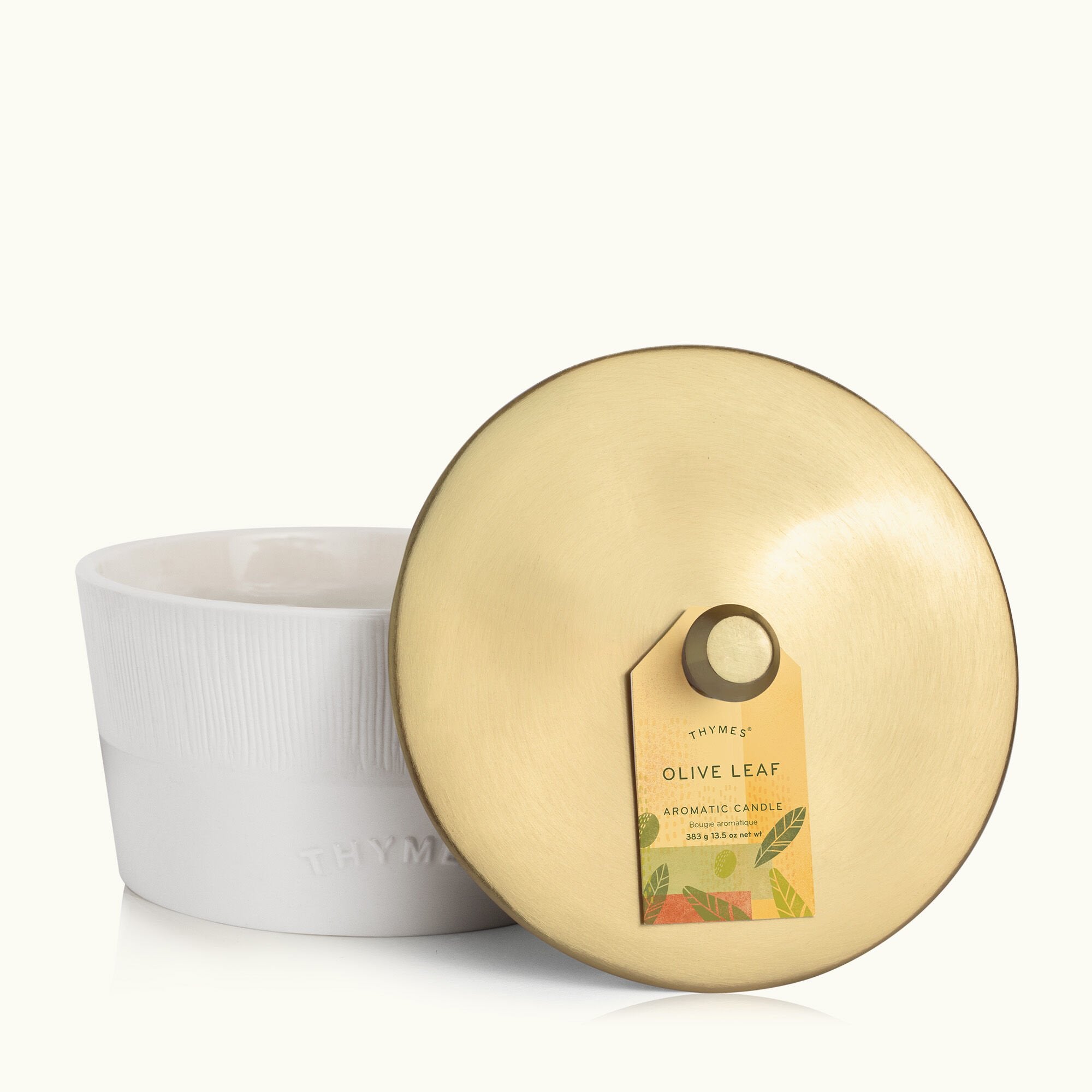 Olive Leaf Statement 3-Wick Candle - Thymes