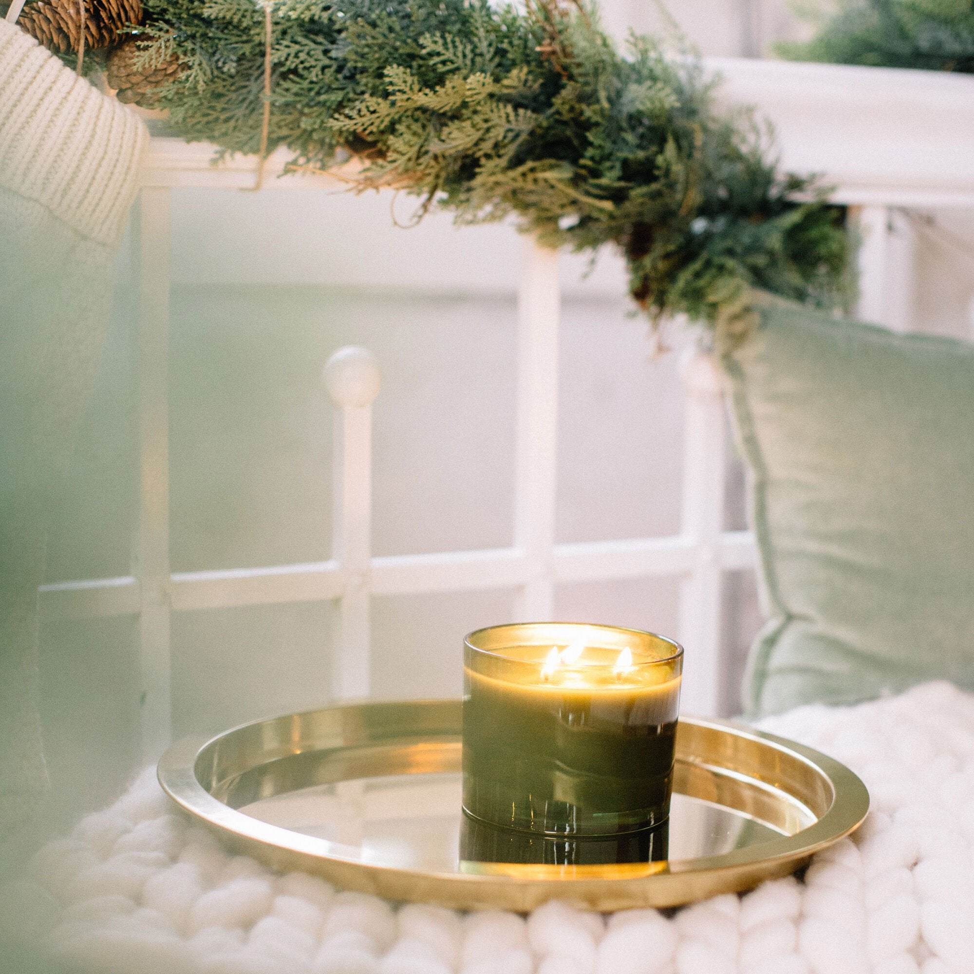 Frasier Fir? Green 3-Wick Candle - Thymes