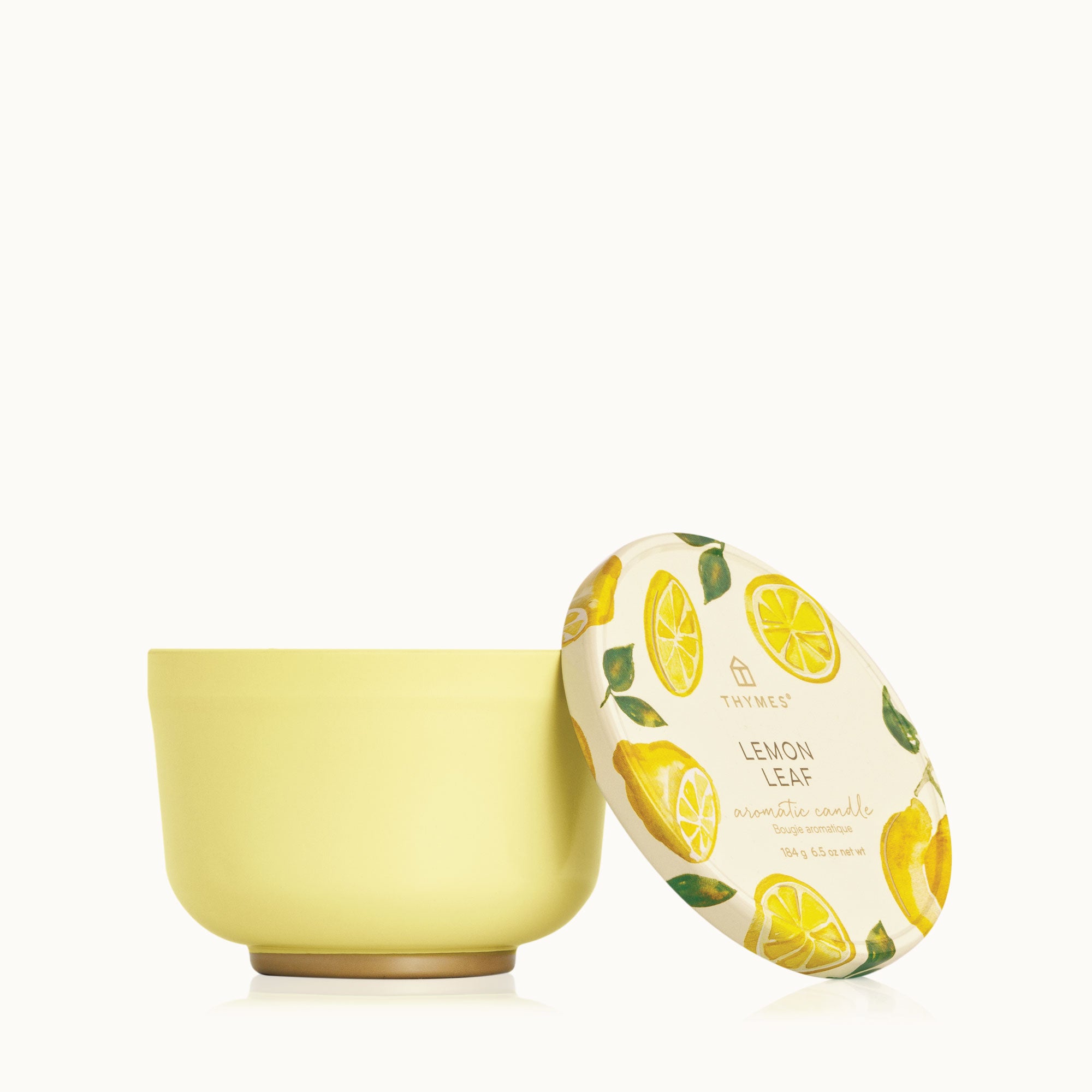 Lemon Leaf Poured Candle Tin - Thymes