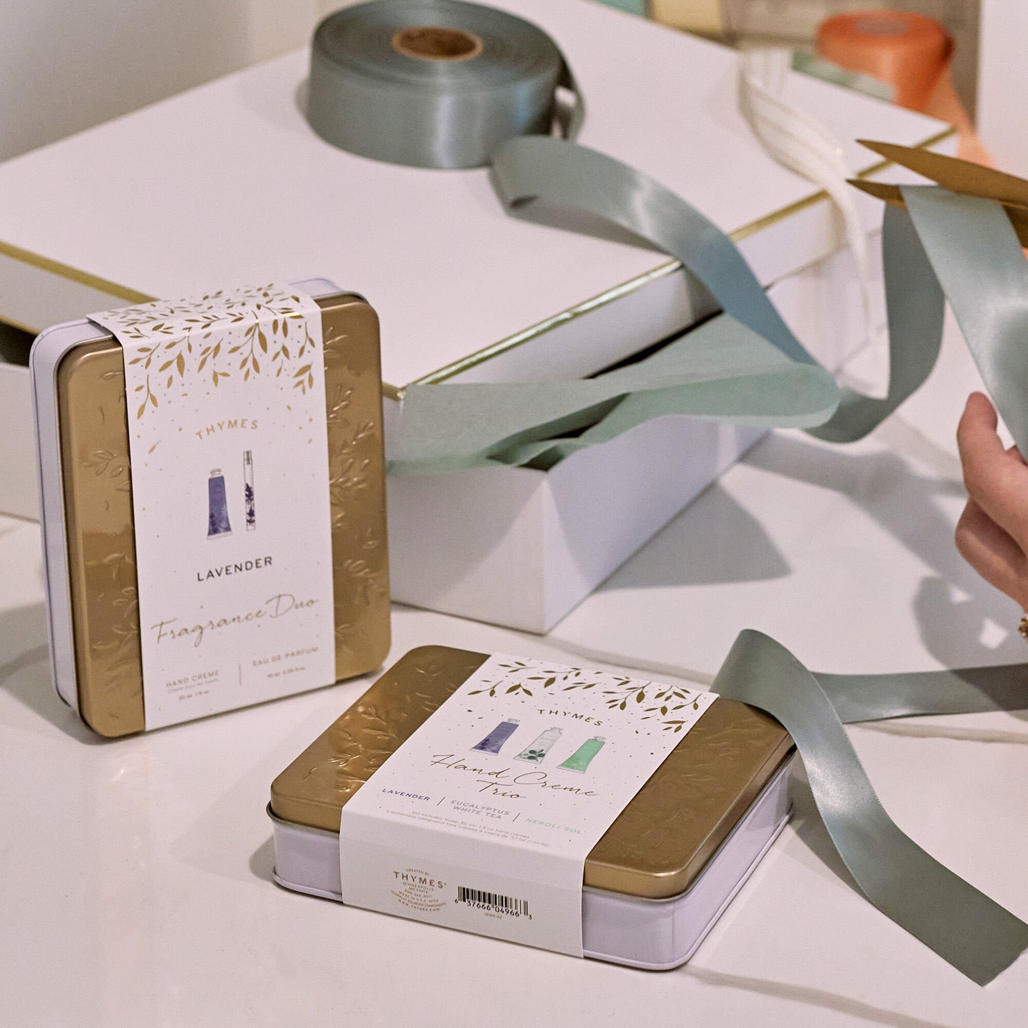Lavender. Eucalyptus White Tea & Neroli Sol Hand Cream Trio - Thymes