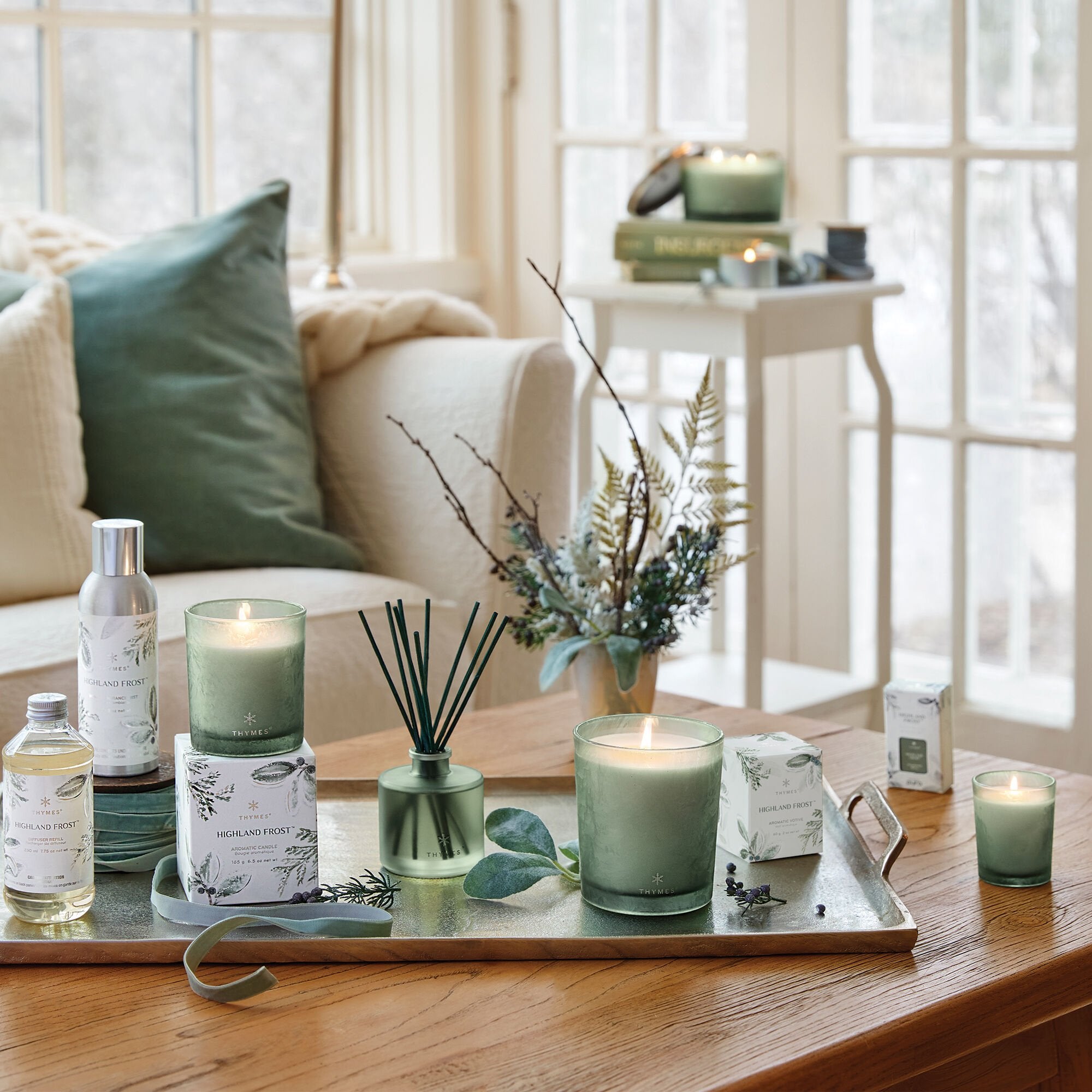 Highland Frost Large Candle - Thymes