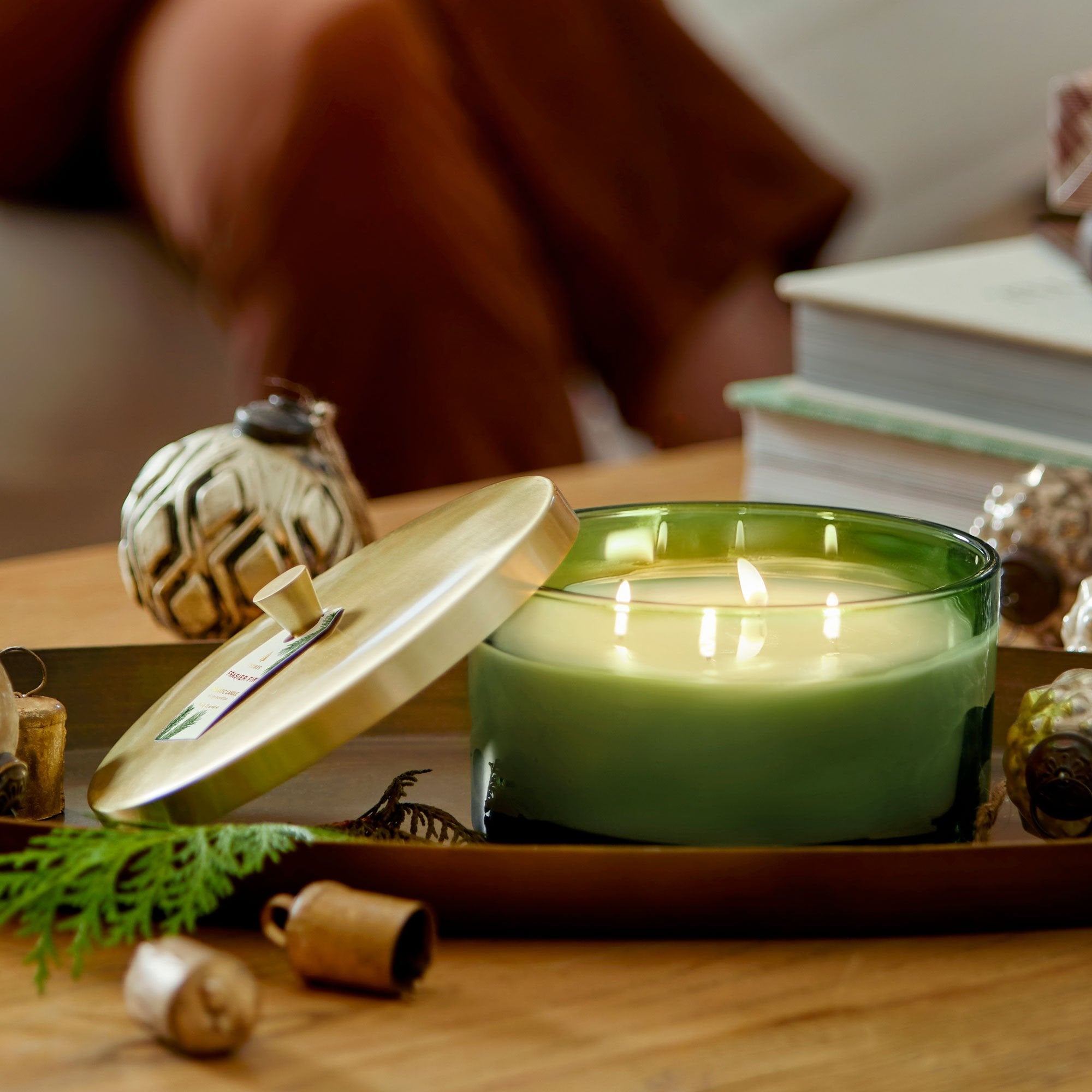 Frasier Fir? Green 4-Wick Candle - Thymes
