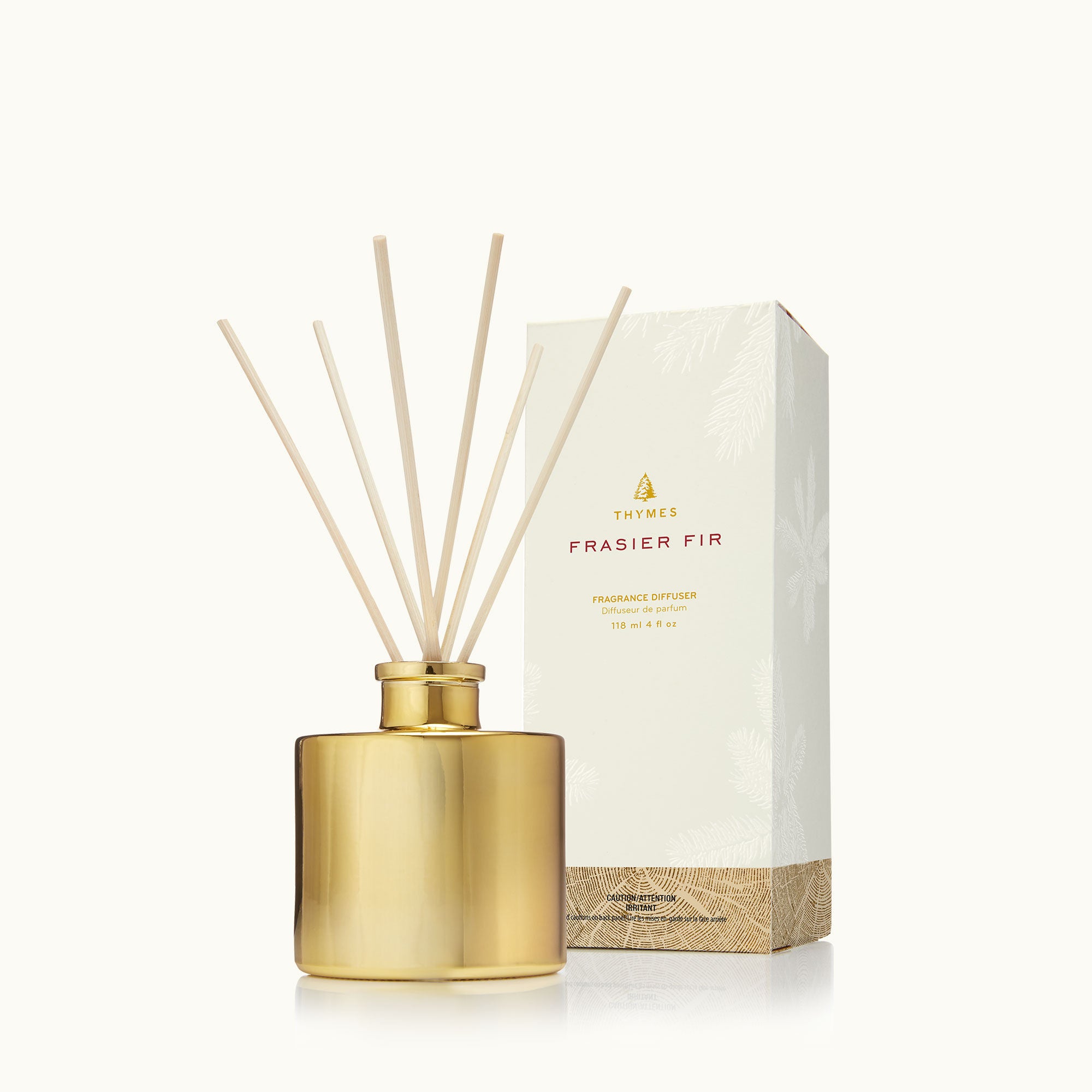 Frasier Fir? Petite Gold Reed Diffuser - Thymes