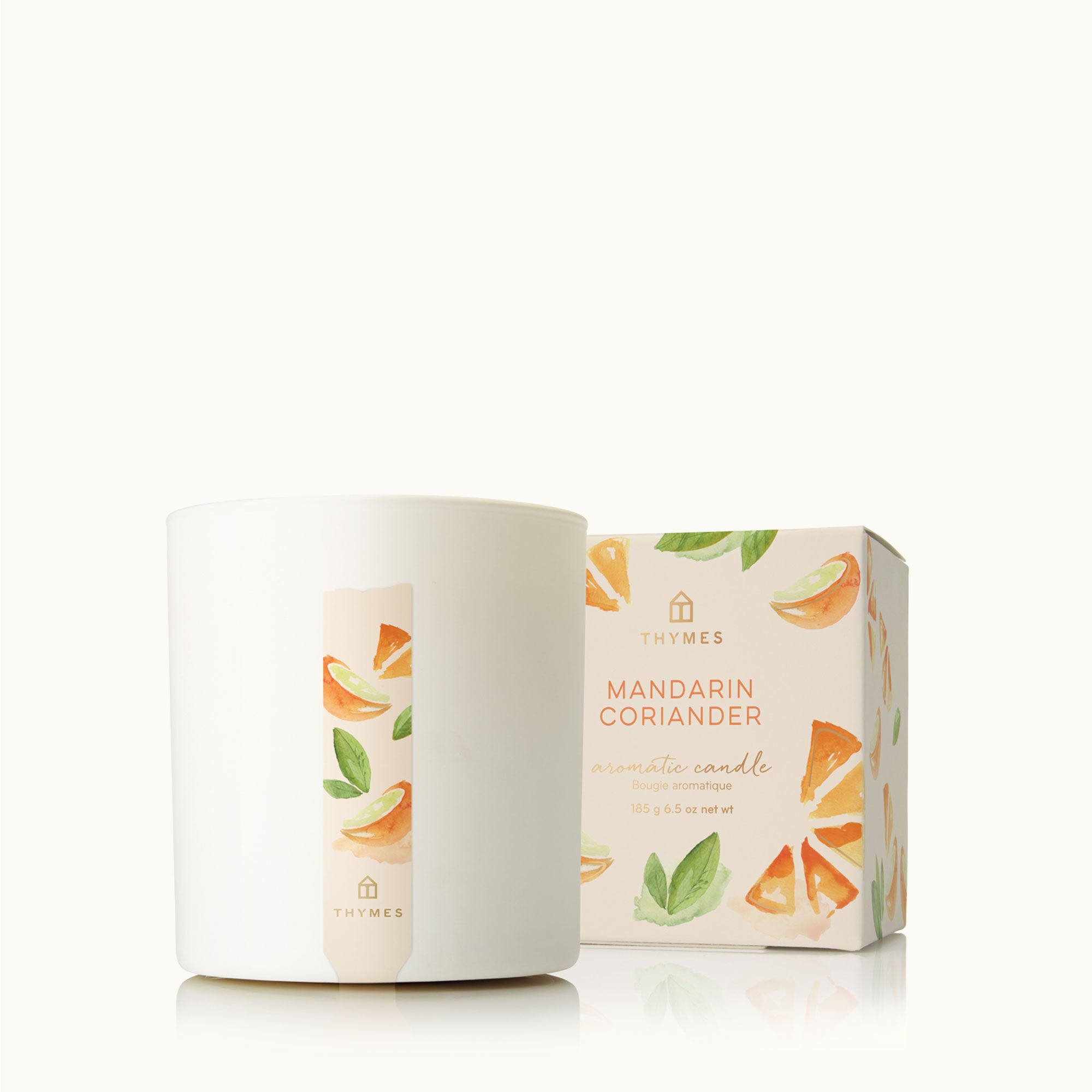 Mandarin Coriander Poured Candle - Thymes
