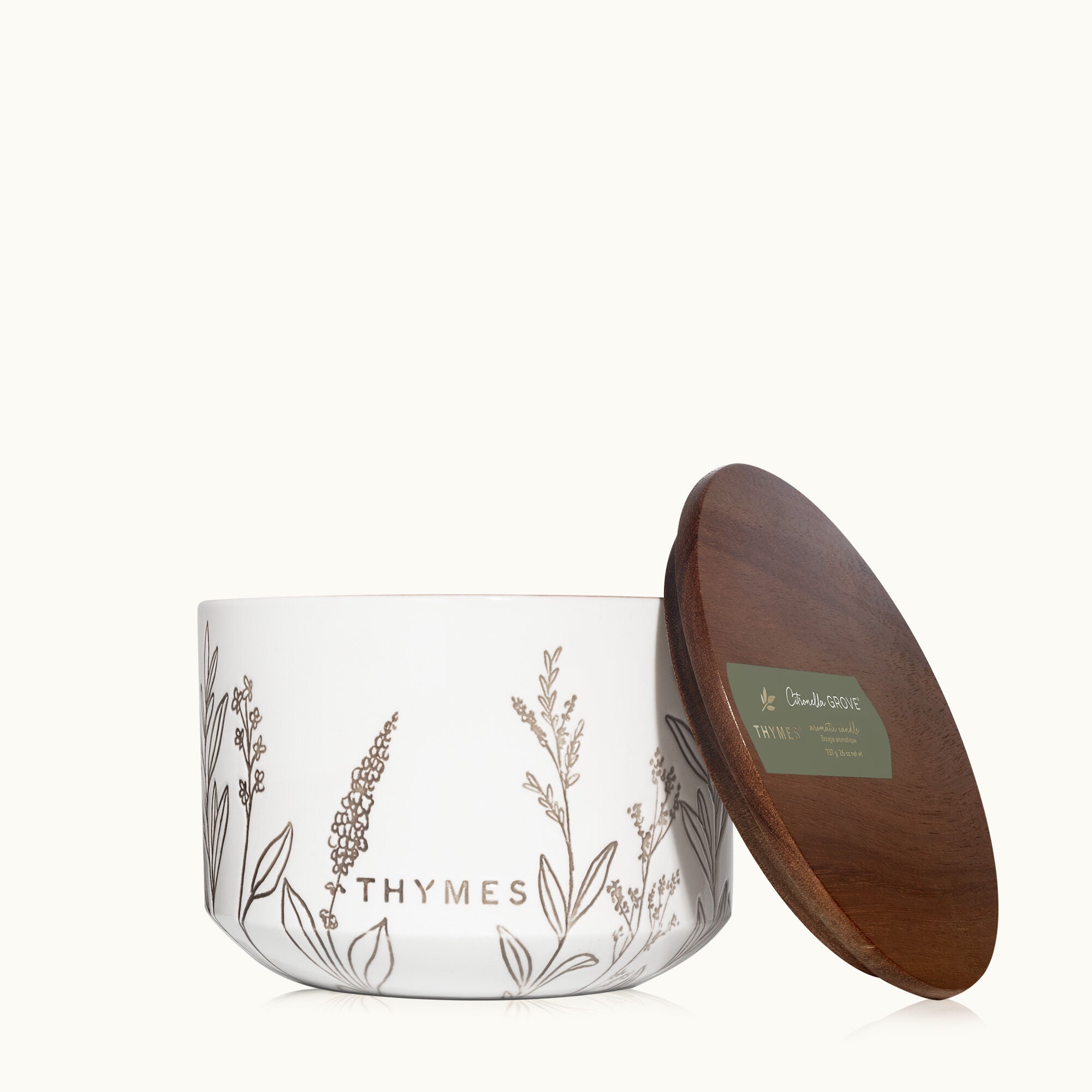 Outdoor Oasis Citronella Grove Large Candle - Thymes