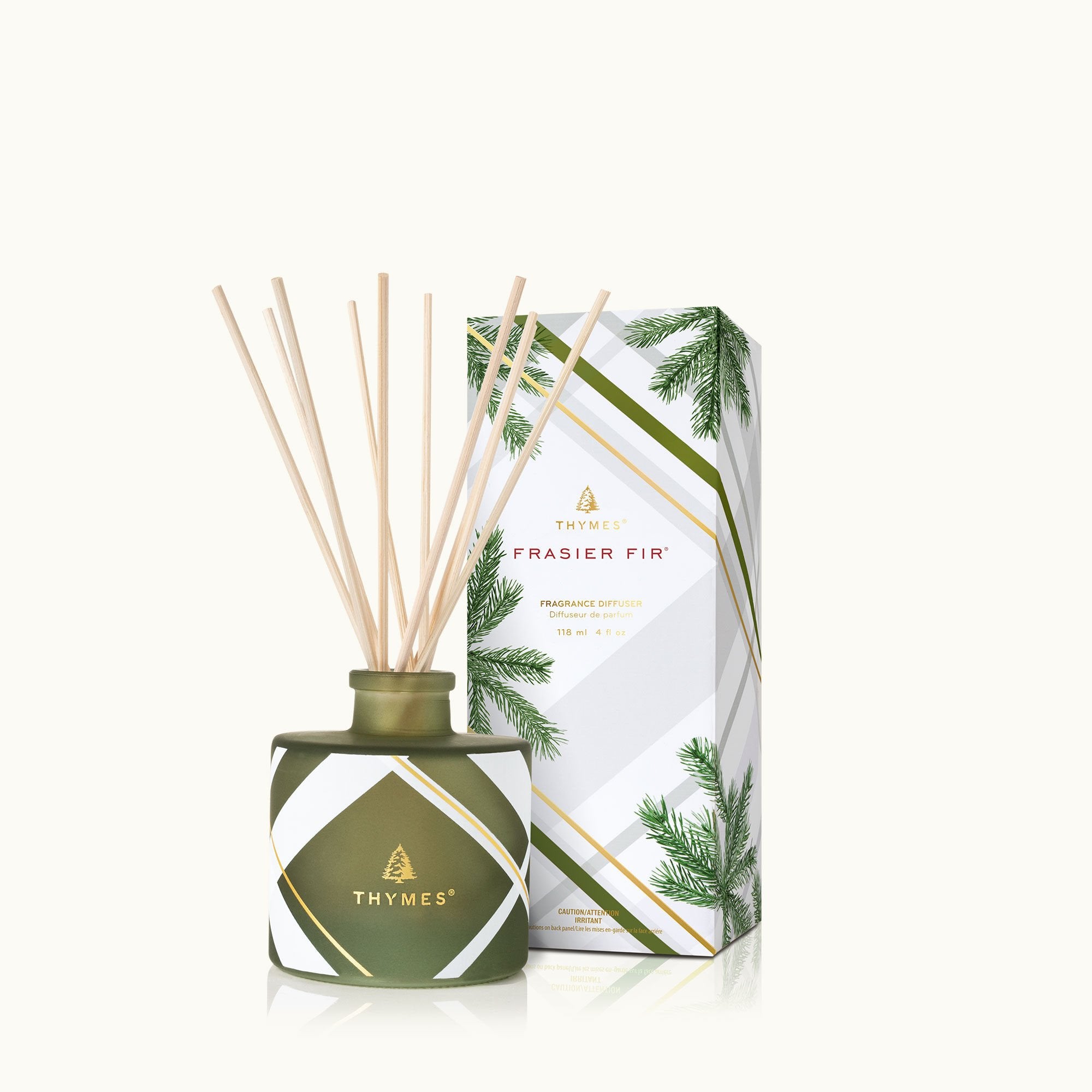 Frasier Fir® Frosted Plaid Petite Reed Diffuser - Thymes
