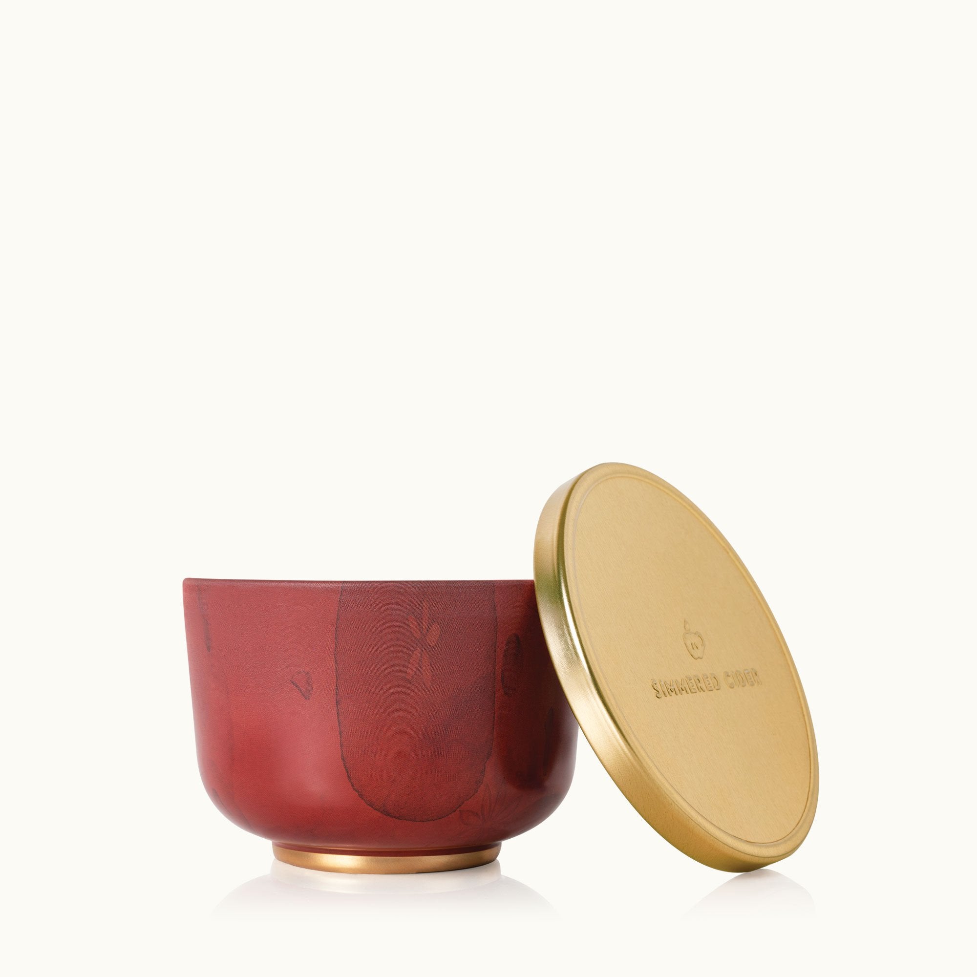 Simmered Cider Candle Tin with Gold Lid - Thymes