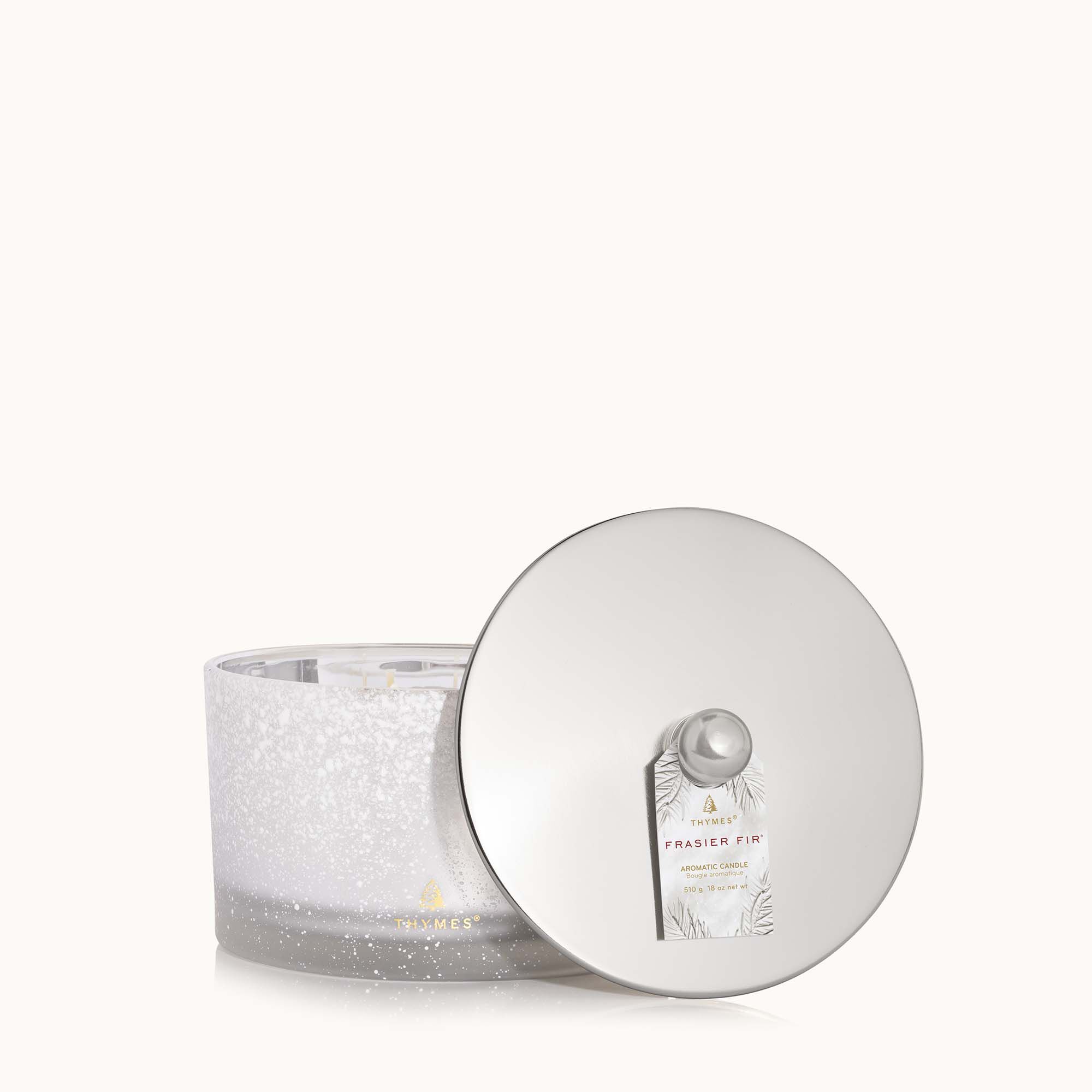 Frasier Fir? Flocked 3-Wick Poured Candle - Thymes