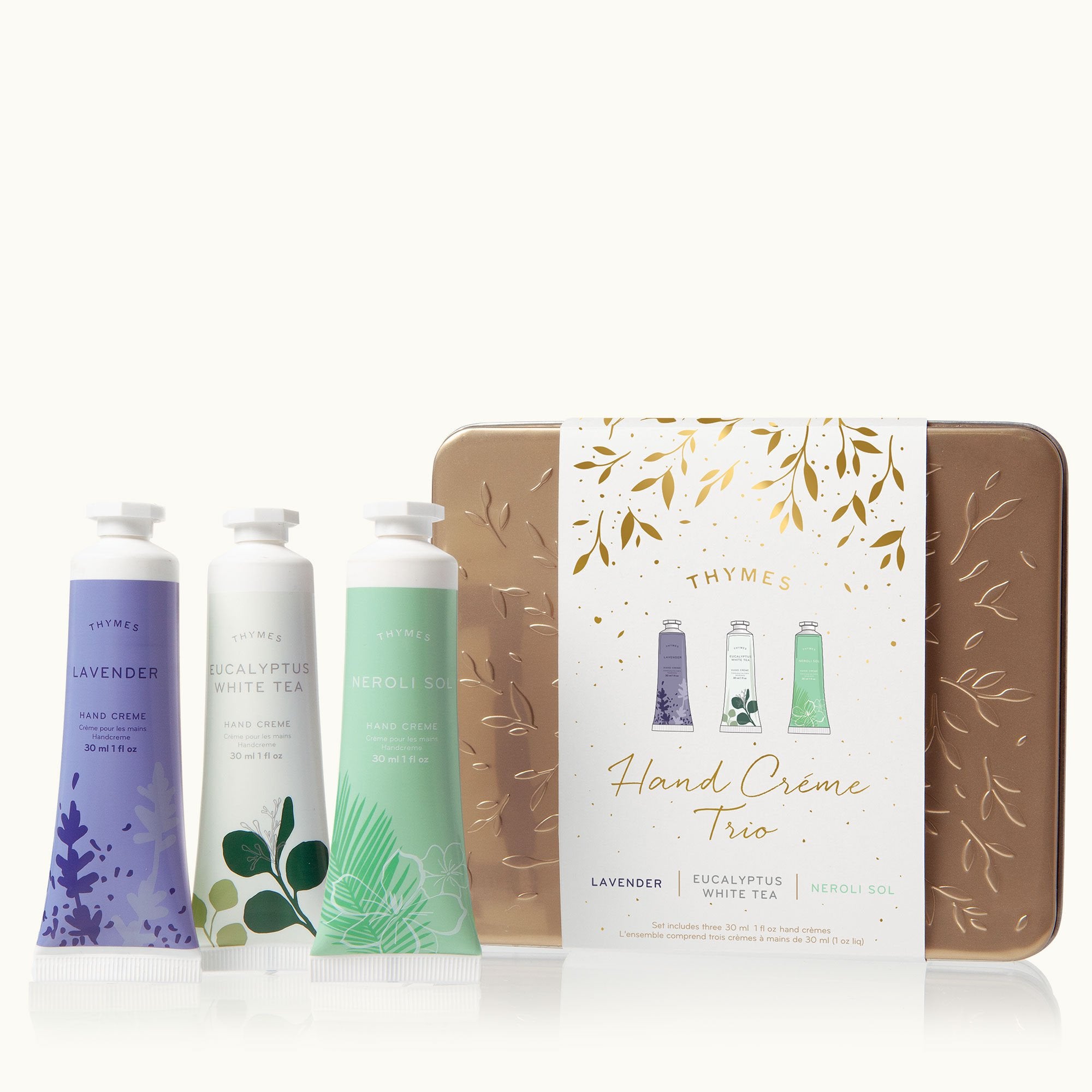 Lavender. Eucalyptus White Tea & Neroli Sol Hand Cream Trio - Thymes