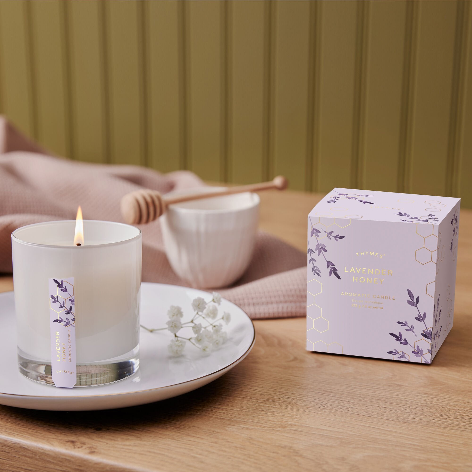 Lavender Honey Poured Candle - Thymes