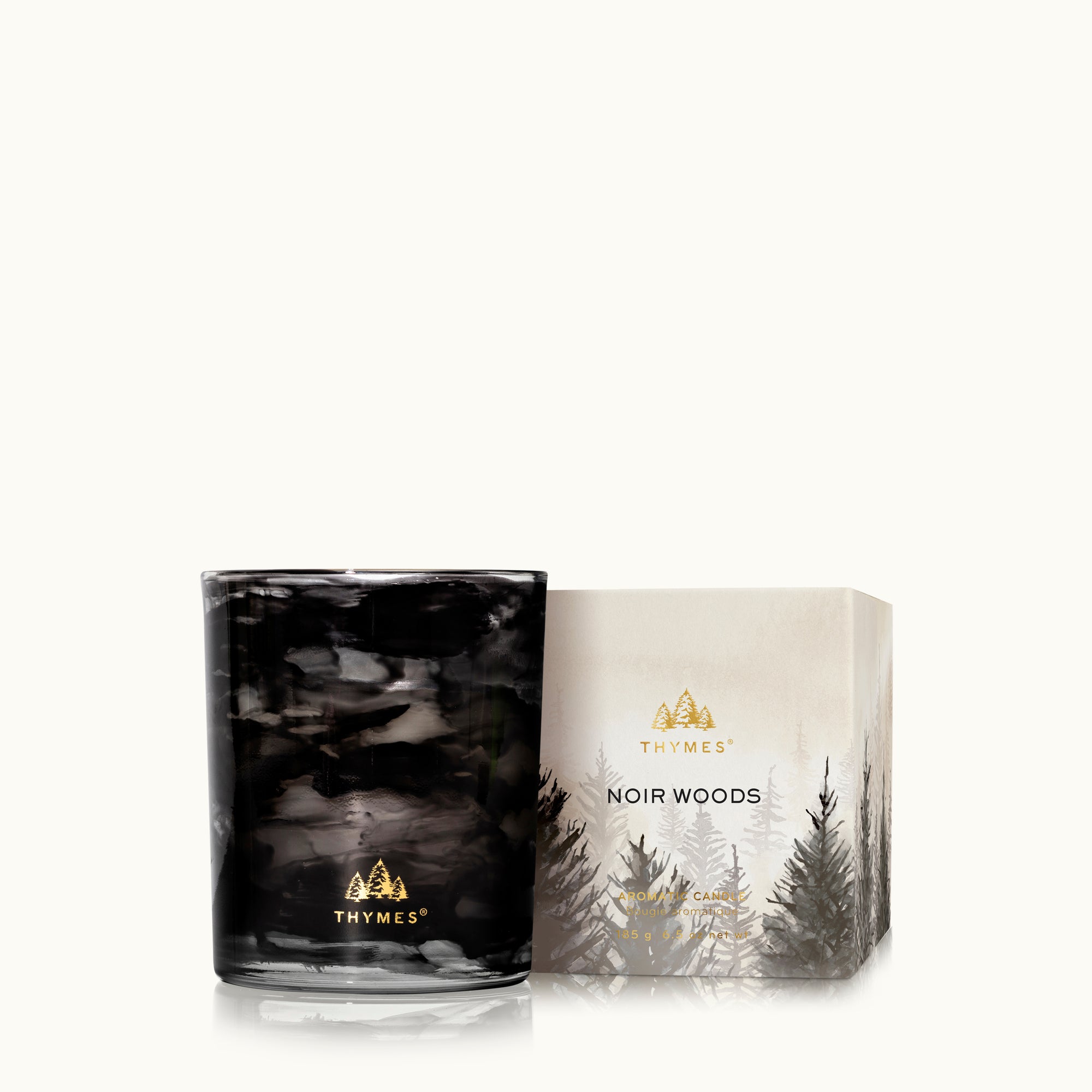 Noir Woods 6.5 oz Poured Candle - Thymes