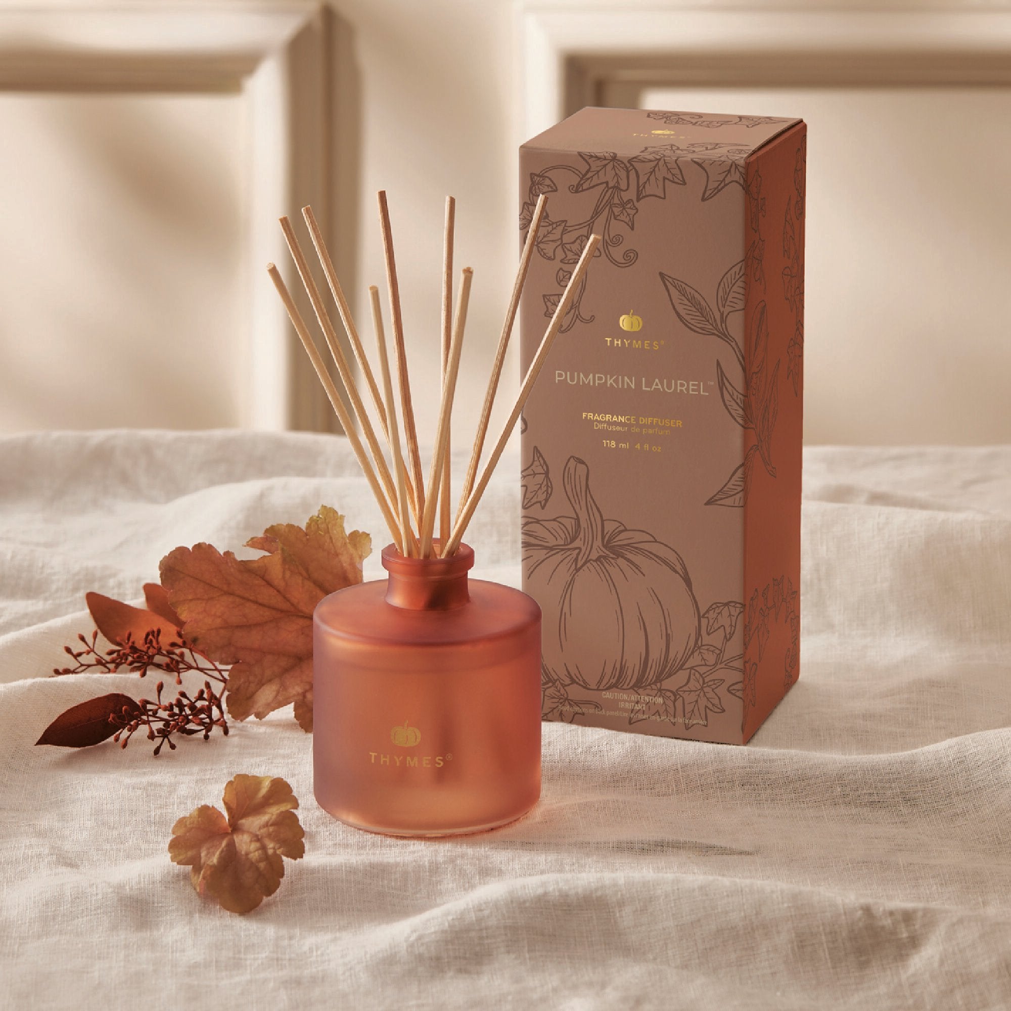 Pumpkin Laurel Petite Reed Diffuser - Thymes
