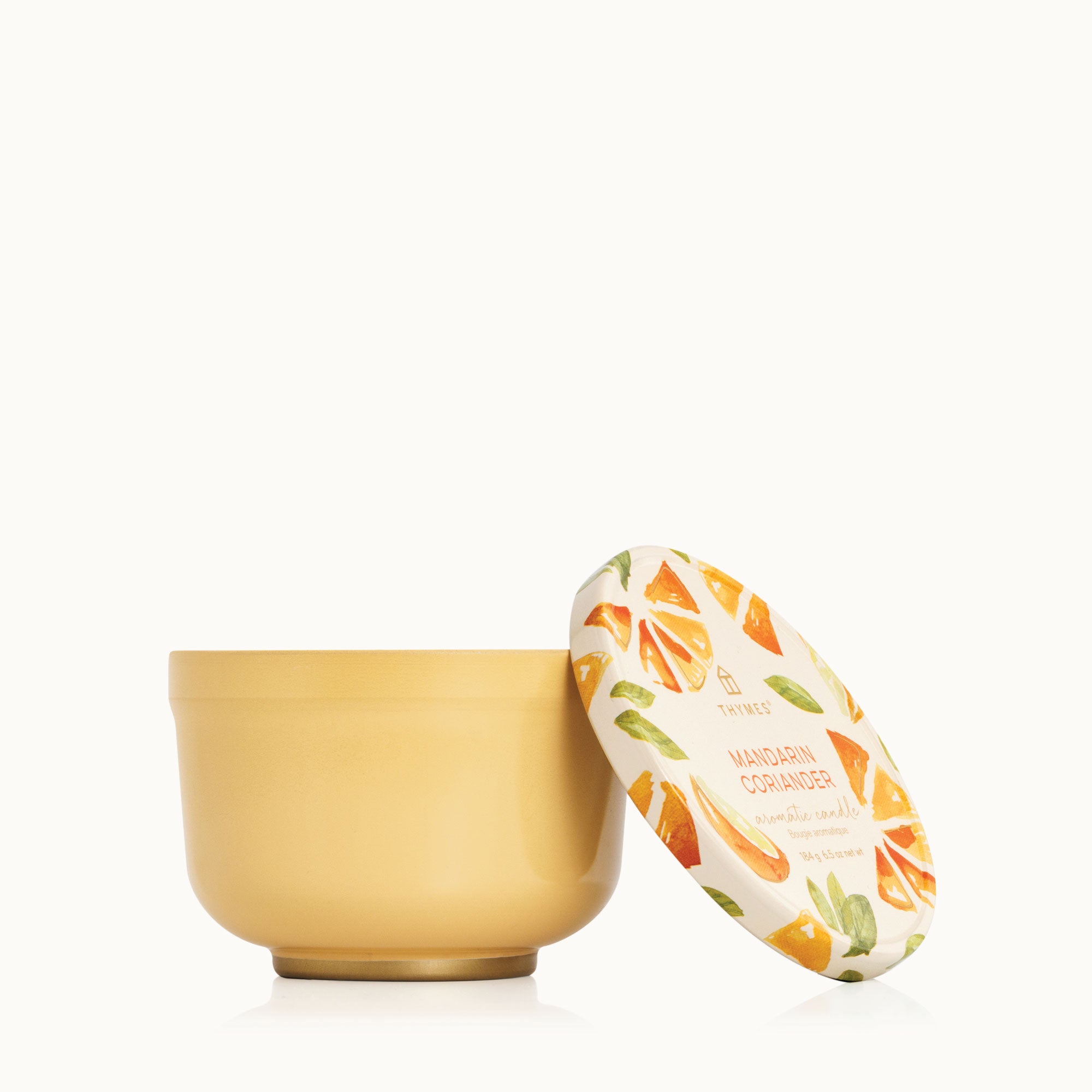 Mandarin Coriander Poured Candle Tin - Thymes