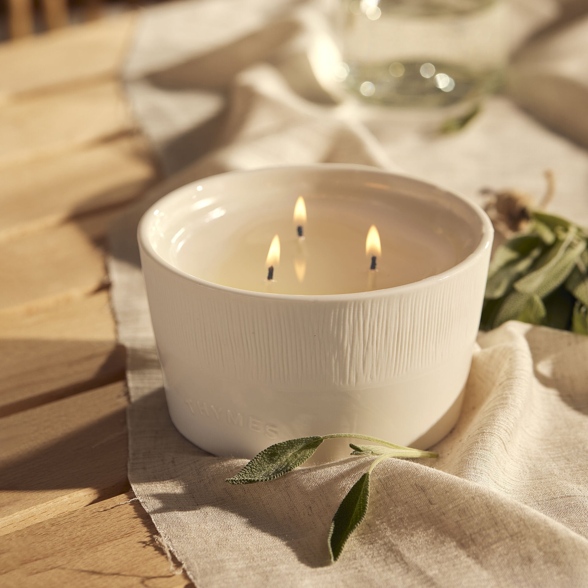 Sienna Sage 3-Wick Statement Candle - Thymes