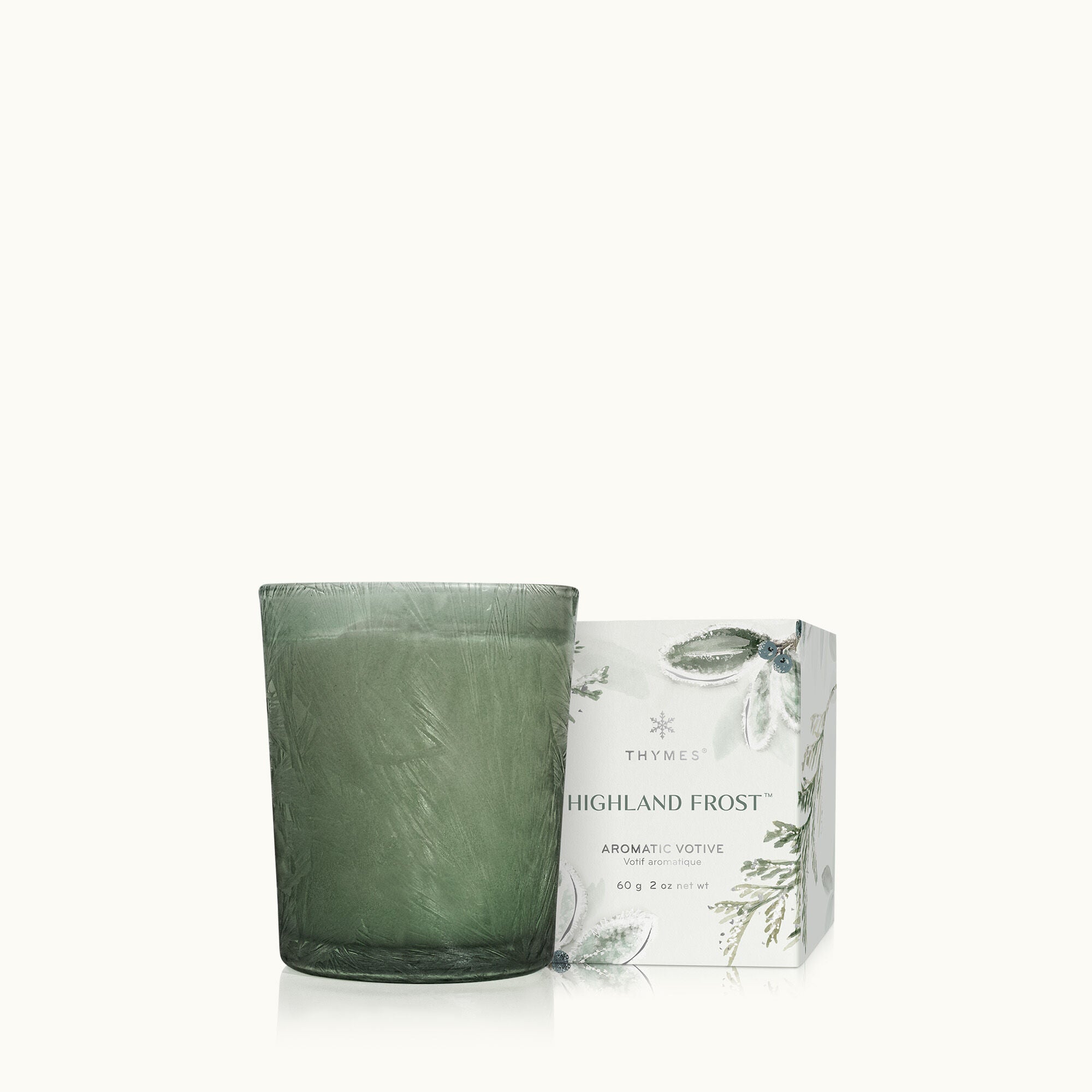 Highland Frost Boxed Votive Candle - Thymes