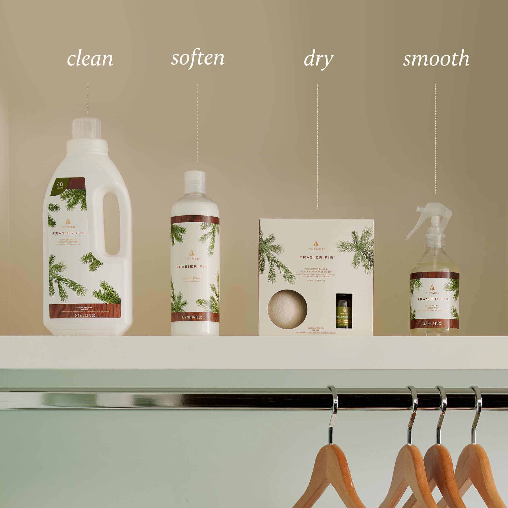 Frasier Fir? Wool Dryer Balls & Laundry Fragrance Oil Set - Thymes