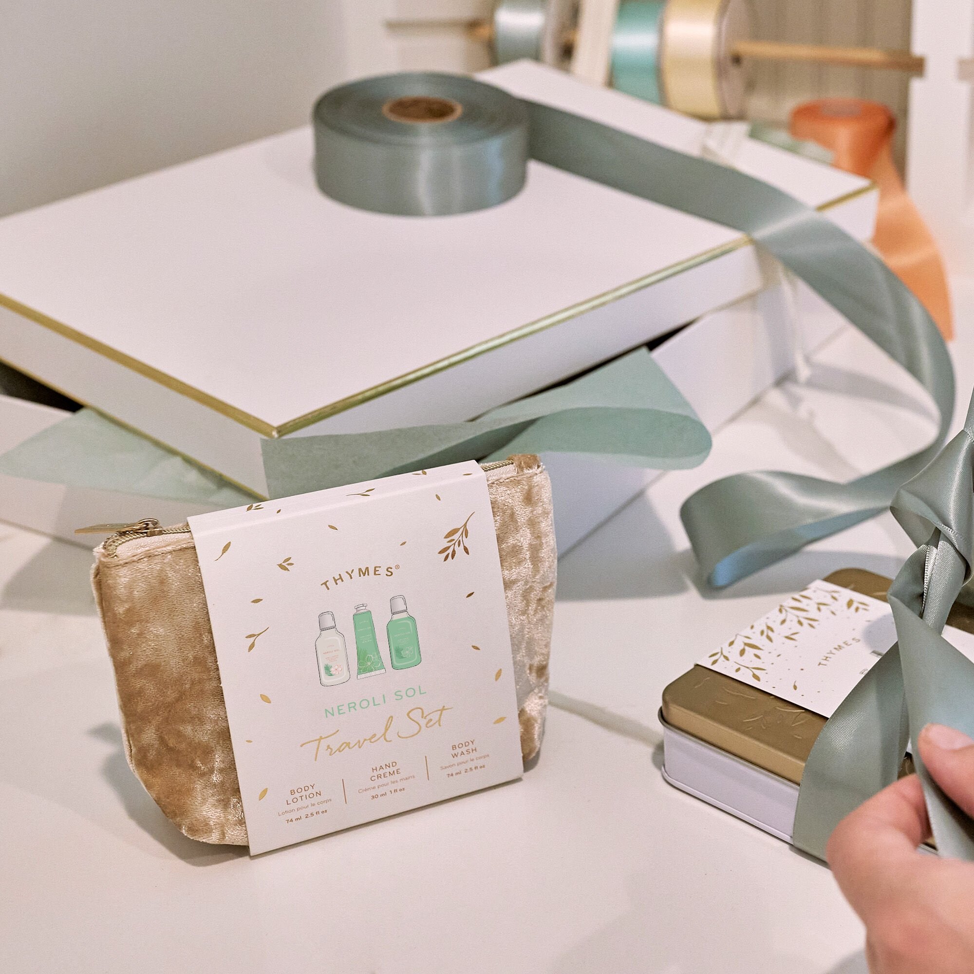 Neroli Sol Travel Set with Beauty Bag - Thymes