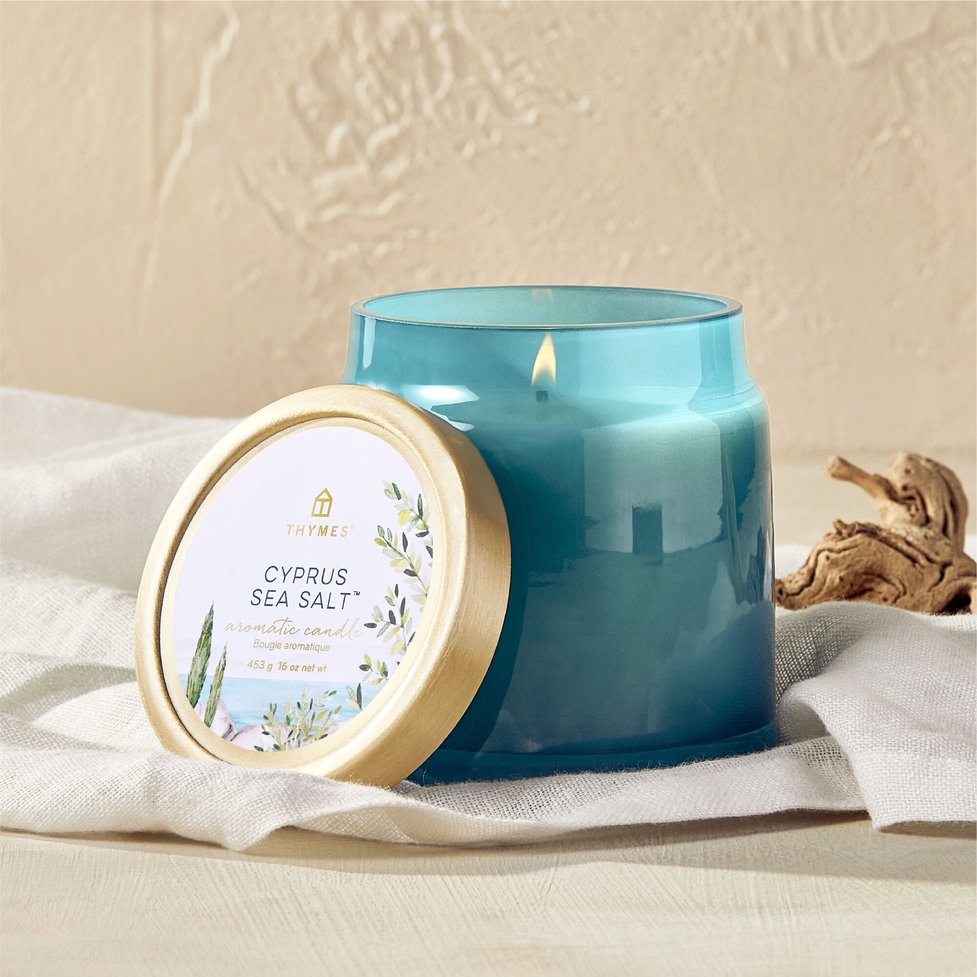 Cyprus Sea Salt Statement Poured Candle - Thymes