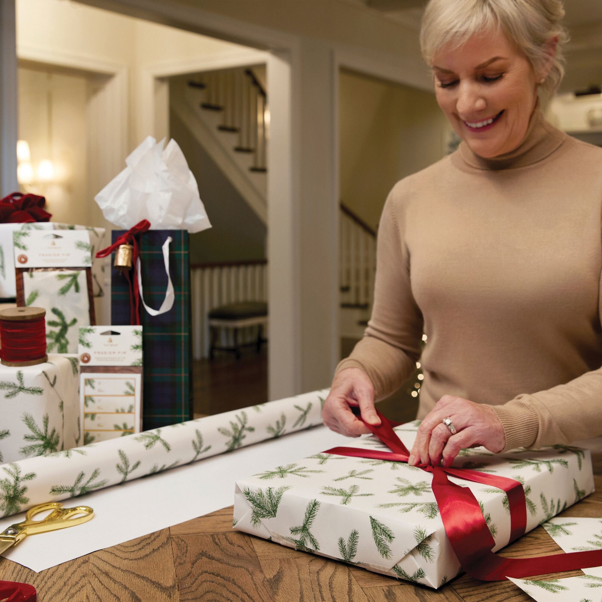 Frasier Fir? Fragranced Wrapping Paper. 2 pack - Thymes