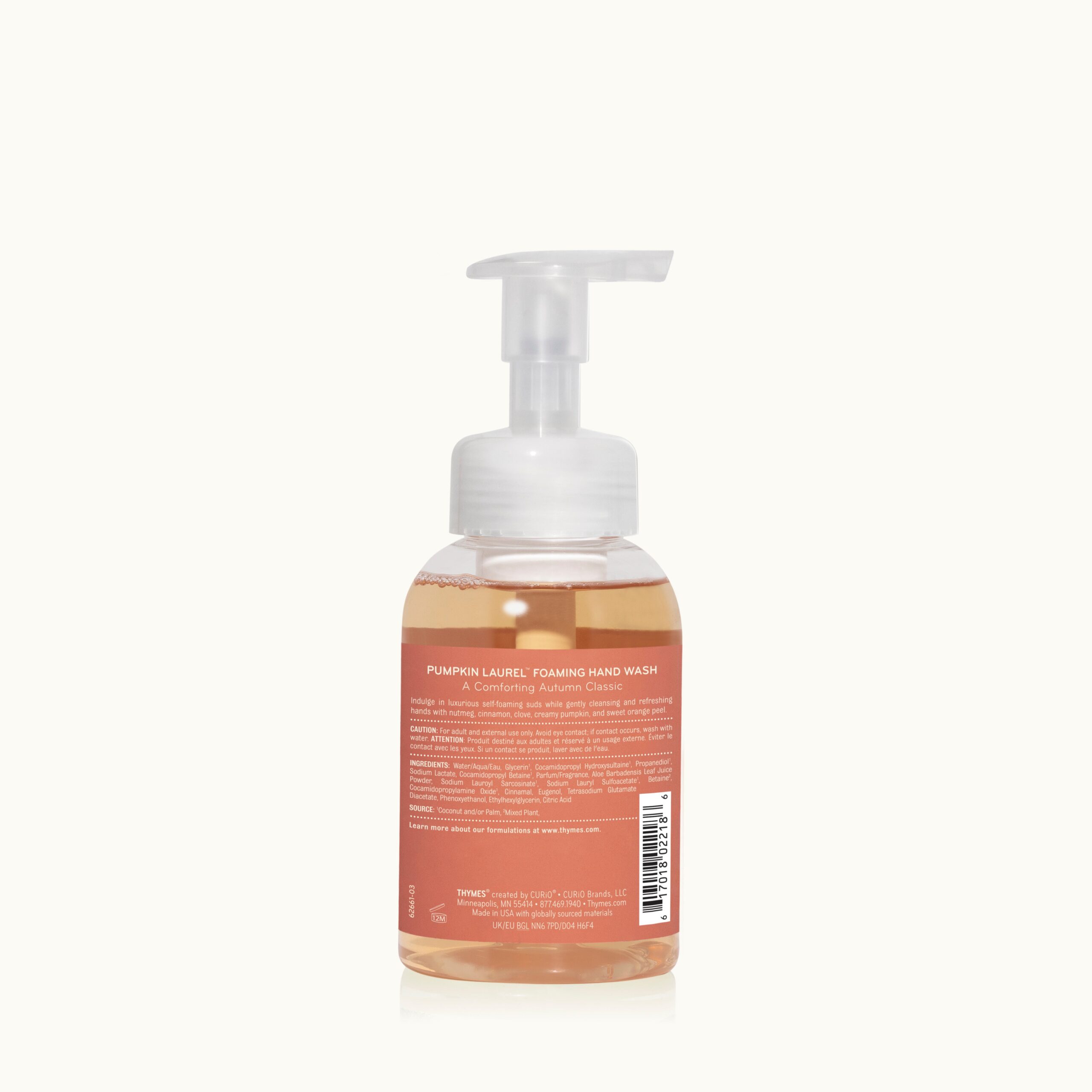 Pumpkin Laurel Foaming Hand Wash - Thymes
