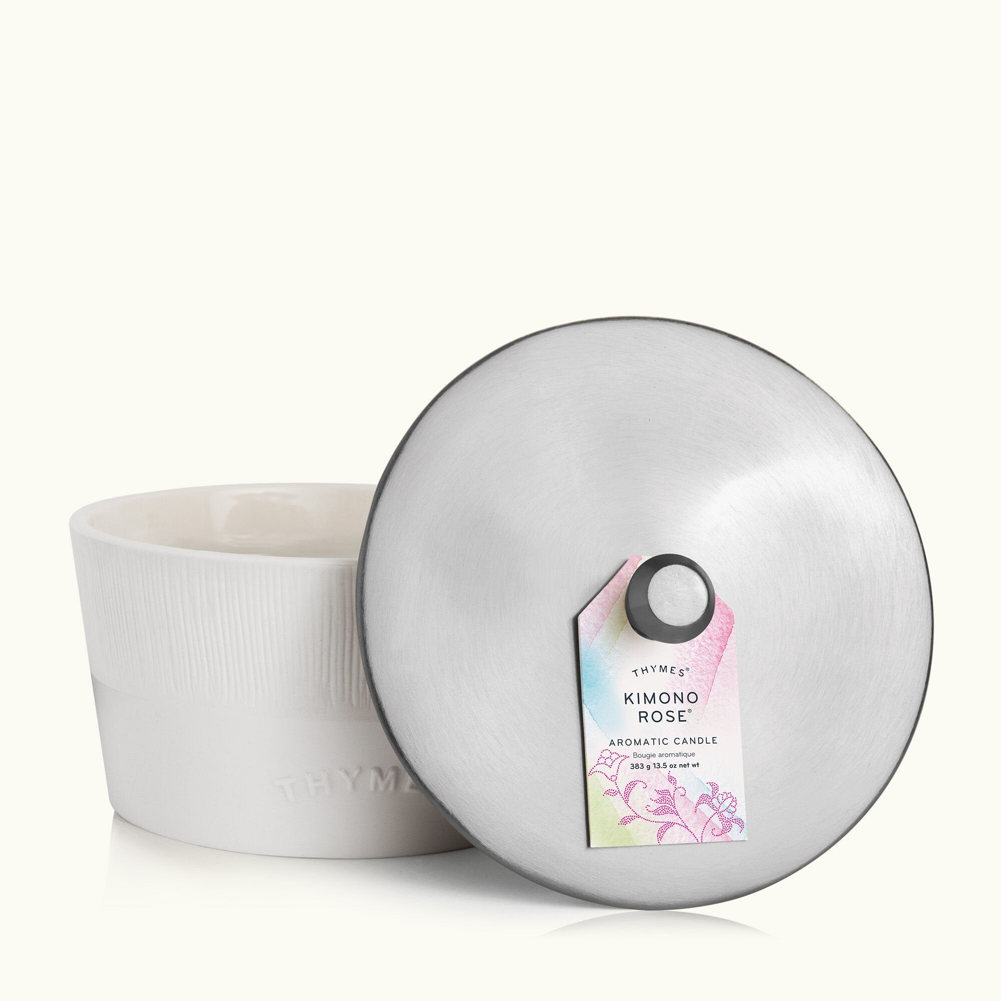 Kimono Rose Statement 3-Wick Candle - Thymes